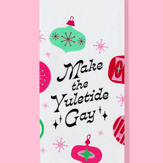 Make the Yuletide Gay Kitchen Towel | Vintage Christmas