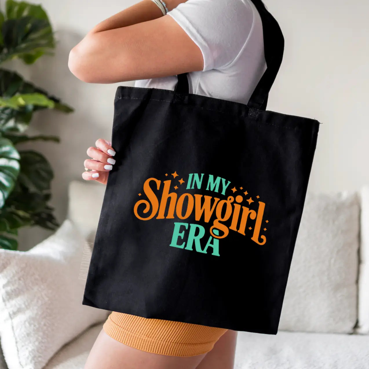 Showgirl Era Tote Bag | Orange and Mint