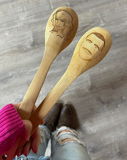 Taylor or Kelce Custom Wooden Spoon