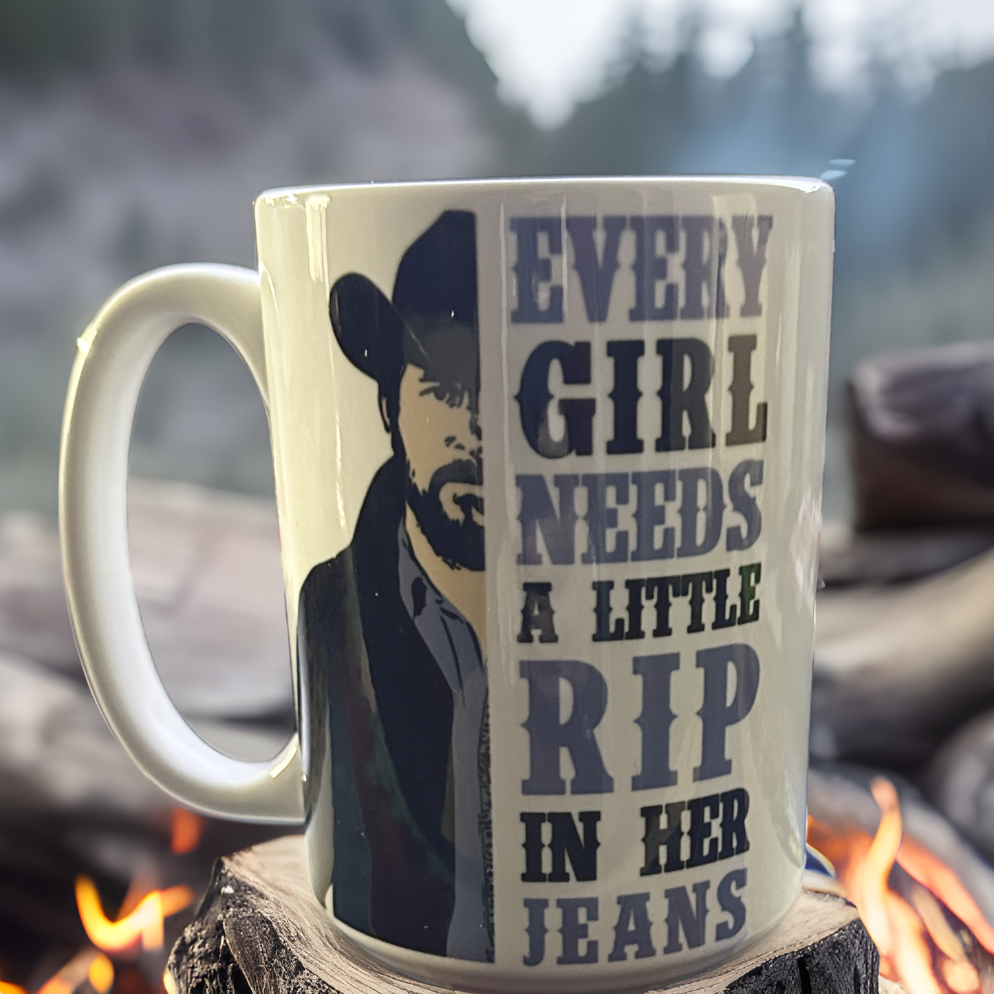 Every Girl Needs a RIP in her Jeans Coffee Mug