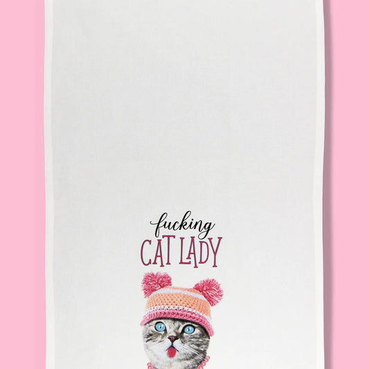 F*cking Cat Lady Dishtowel