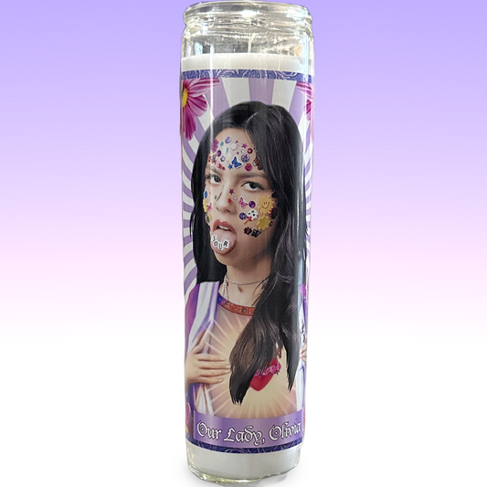 Olivia Rodrigo Parody Illustration Saint Candle