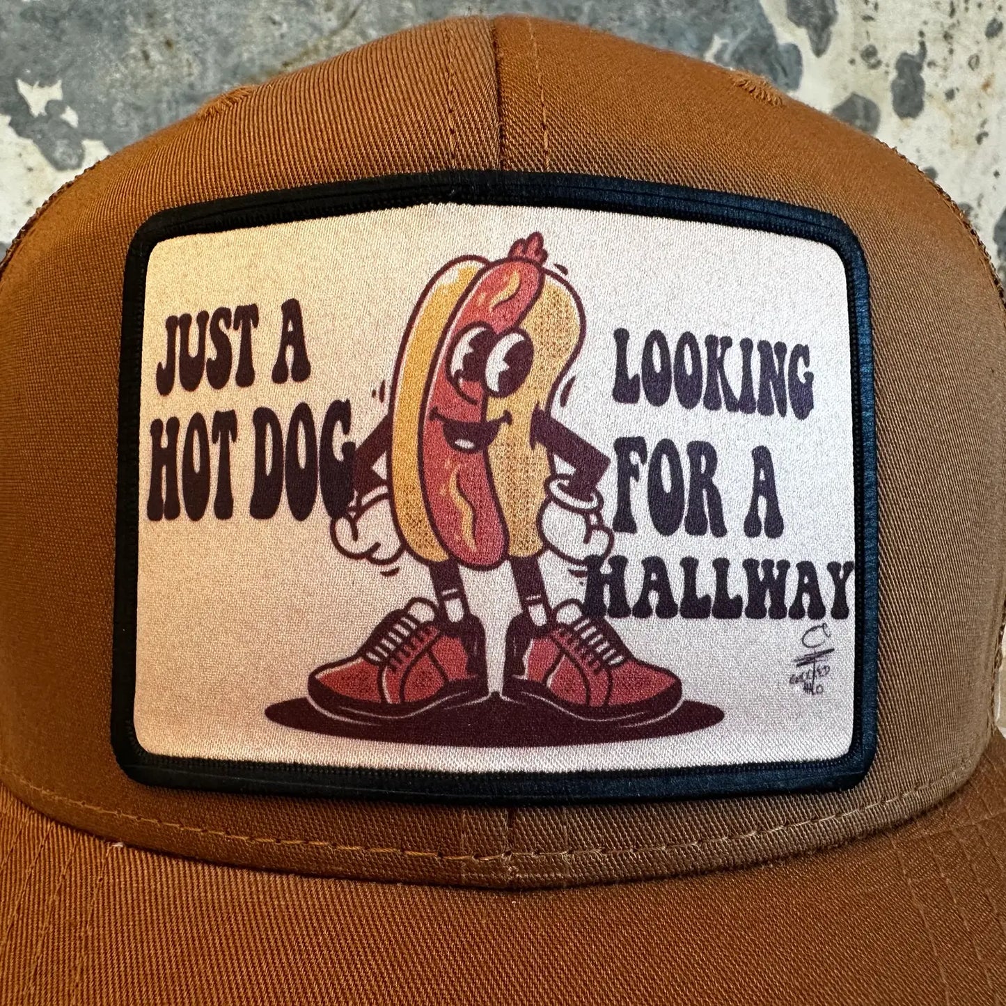 Hotdog Down A Hallway Trucker Hat