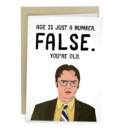 Dwight "False" Birthday Card