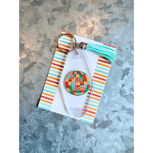 Taylor Showgirl Disco Ball Motel Keychain