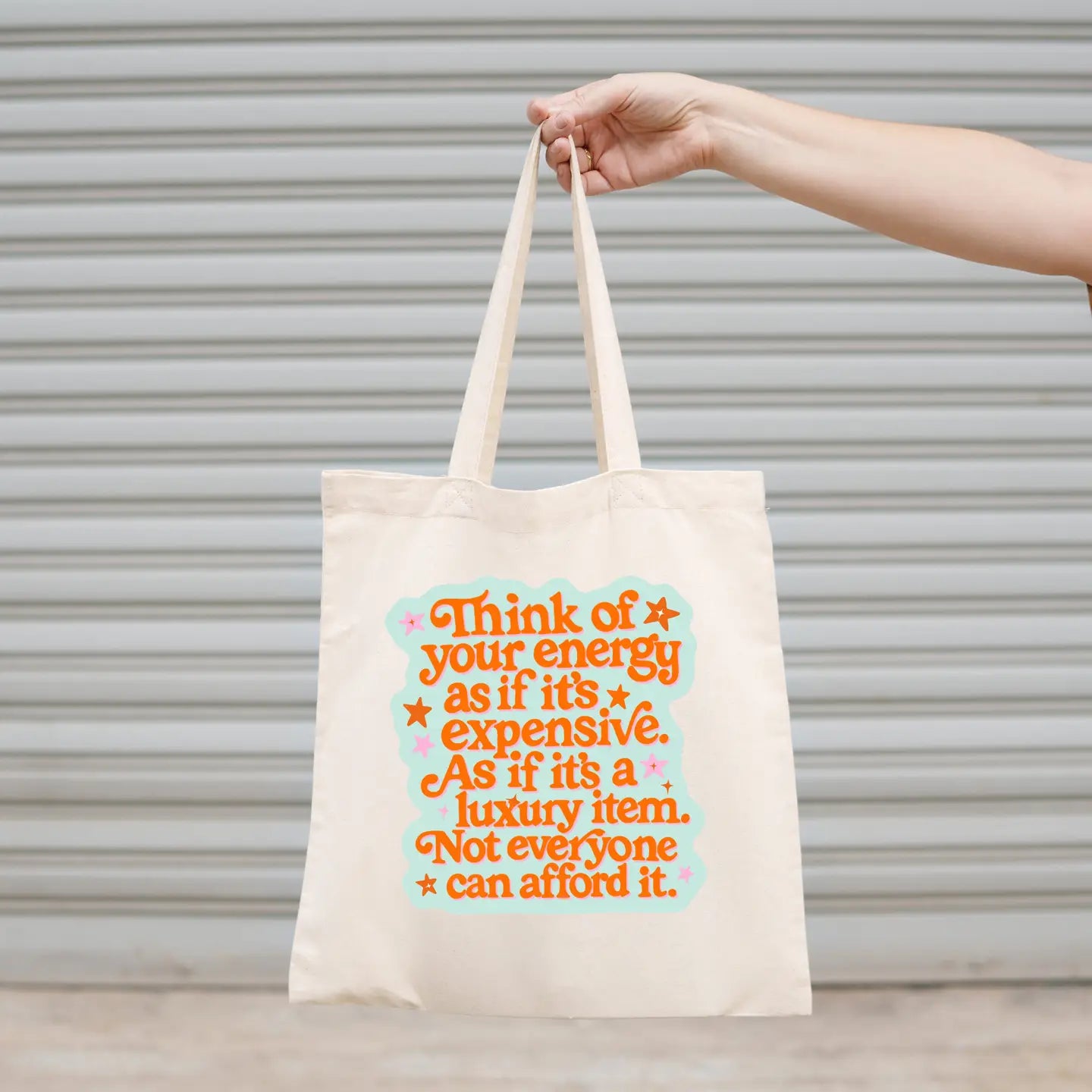 Think of Your Energy As Expensive Taylor Inspired Canvas Tote