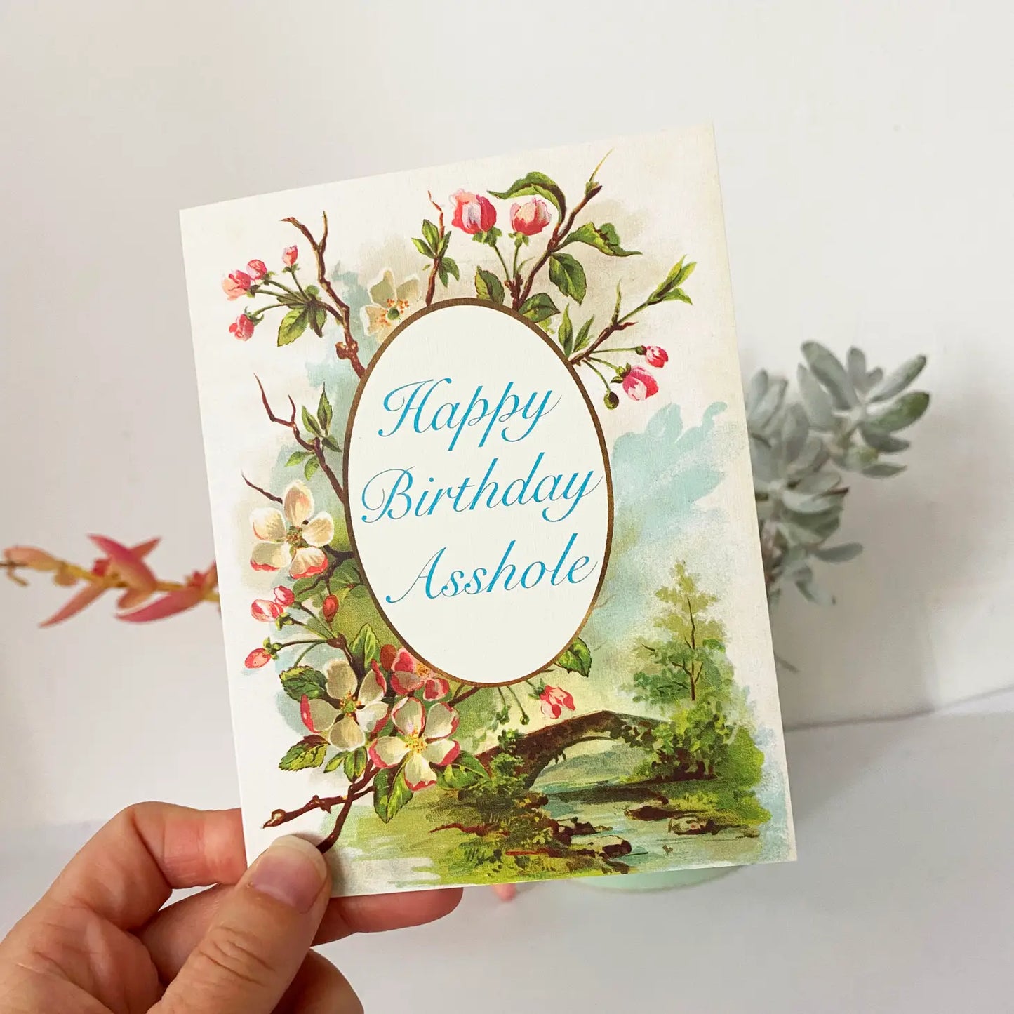 Happy Birthday Asshole Greeting Card