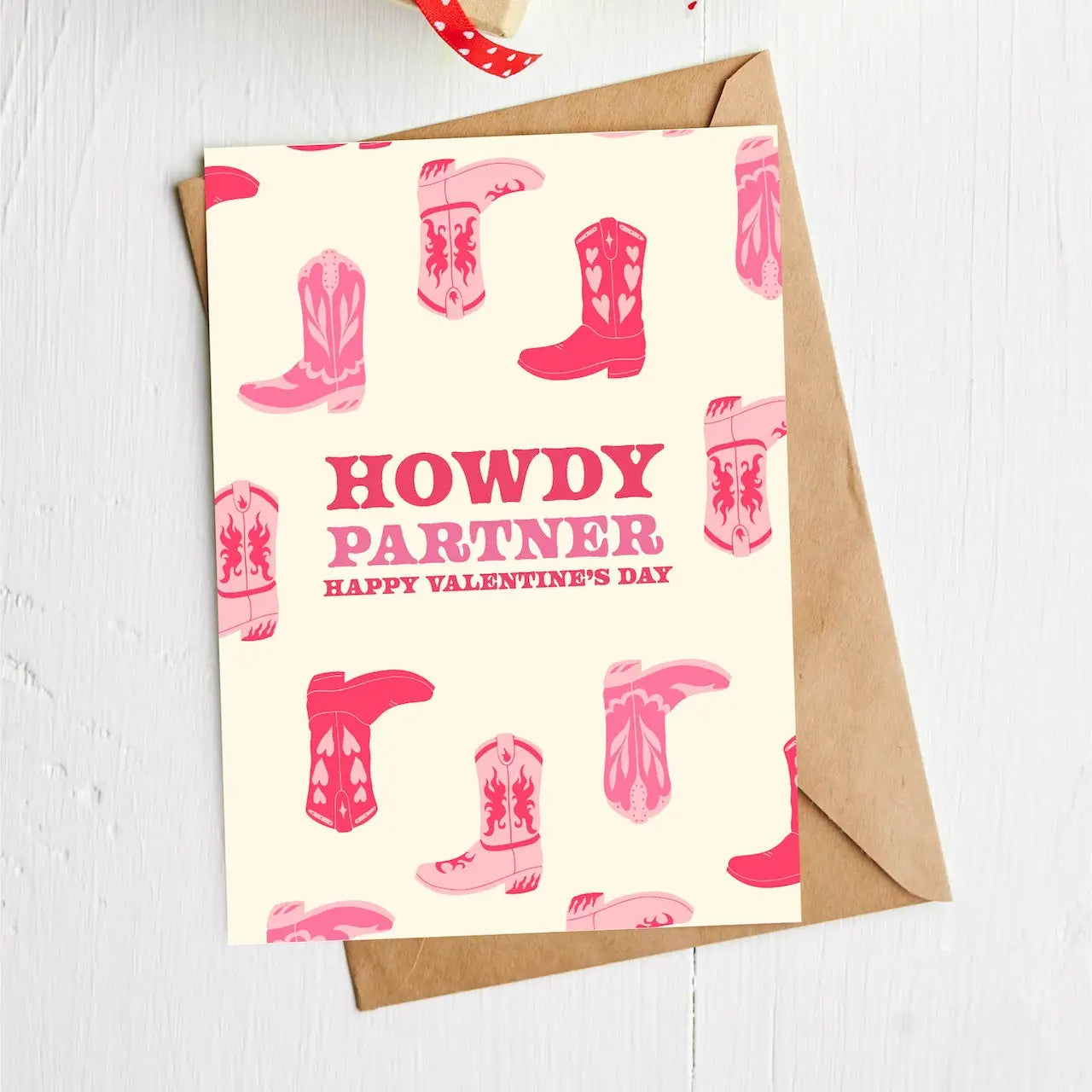 Valentine's Day Howdy Partner Card