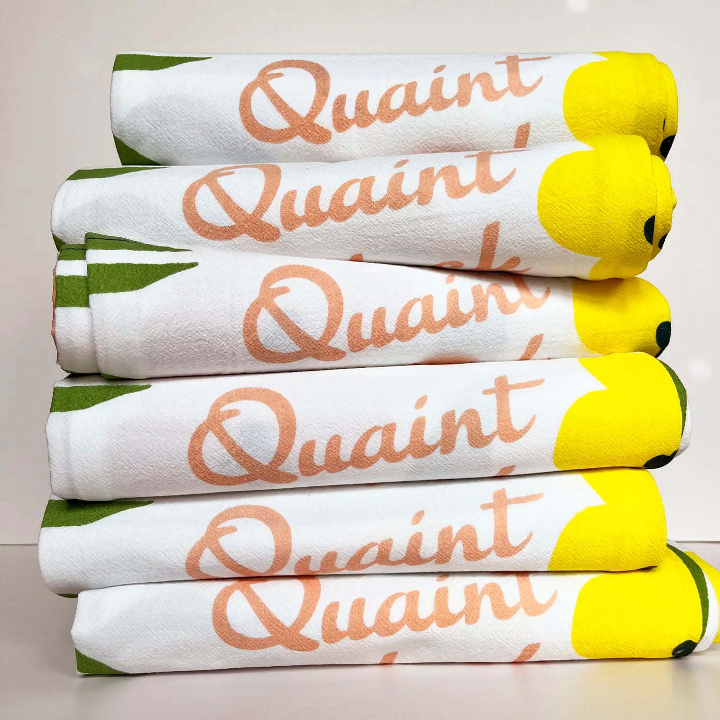 Quaint As Fuck Color Flowers Kitchen Towel
