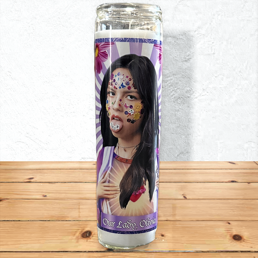 Olivia Rodrigo Parody Illustration Saint Candle