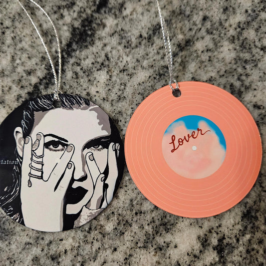 Taylor Swift Inspired "Lover" Vinyl Record Illustrated Decoration/Ornament