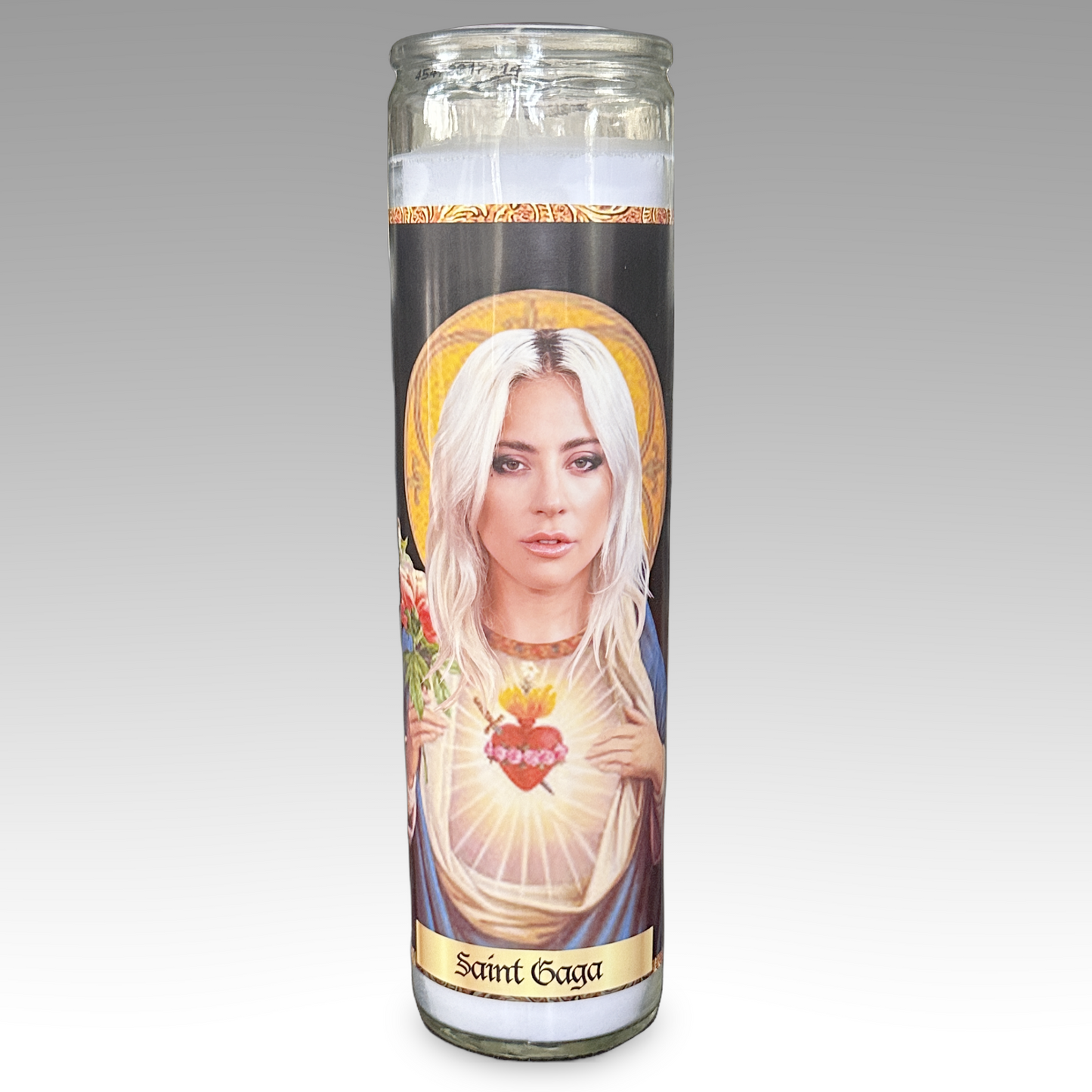 Lady Gaga Parody Illustration Saint Candle