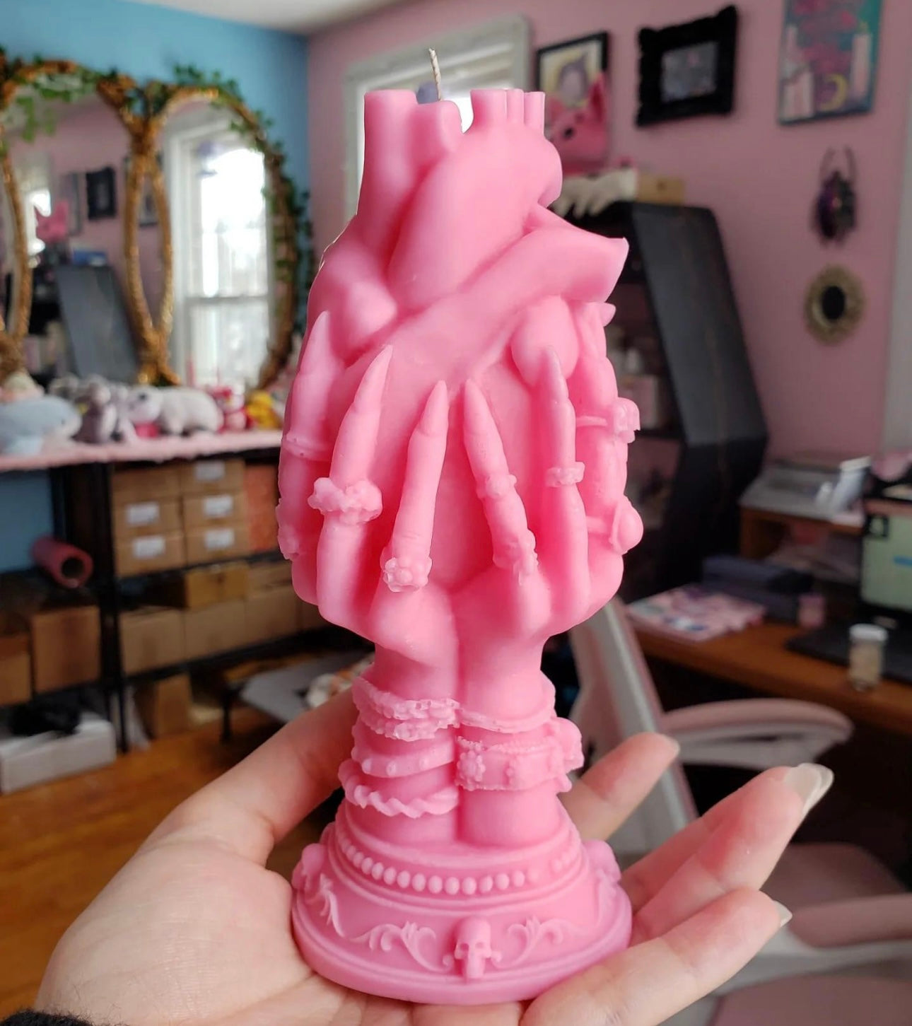 Human Heart Hand Poured Candle