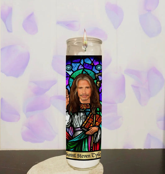 Steven Tyler Parody Illustration Saint Candle