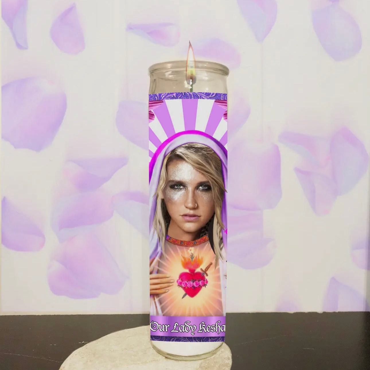 Ke$ha Parody Illustration Saint Candle