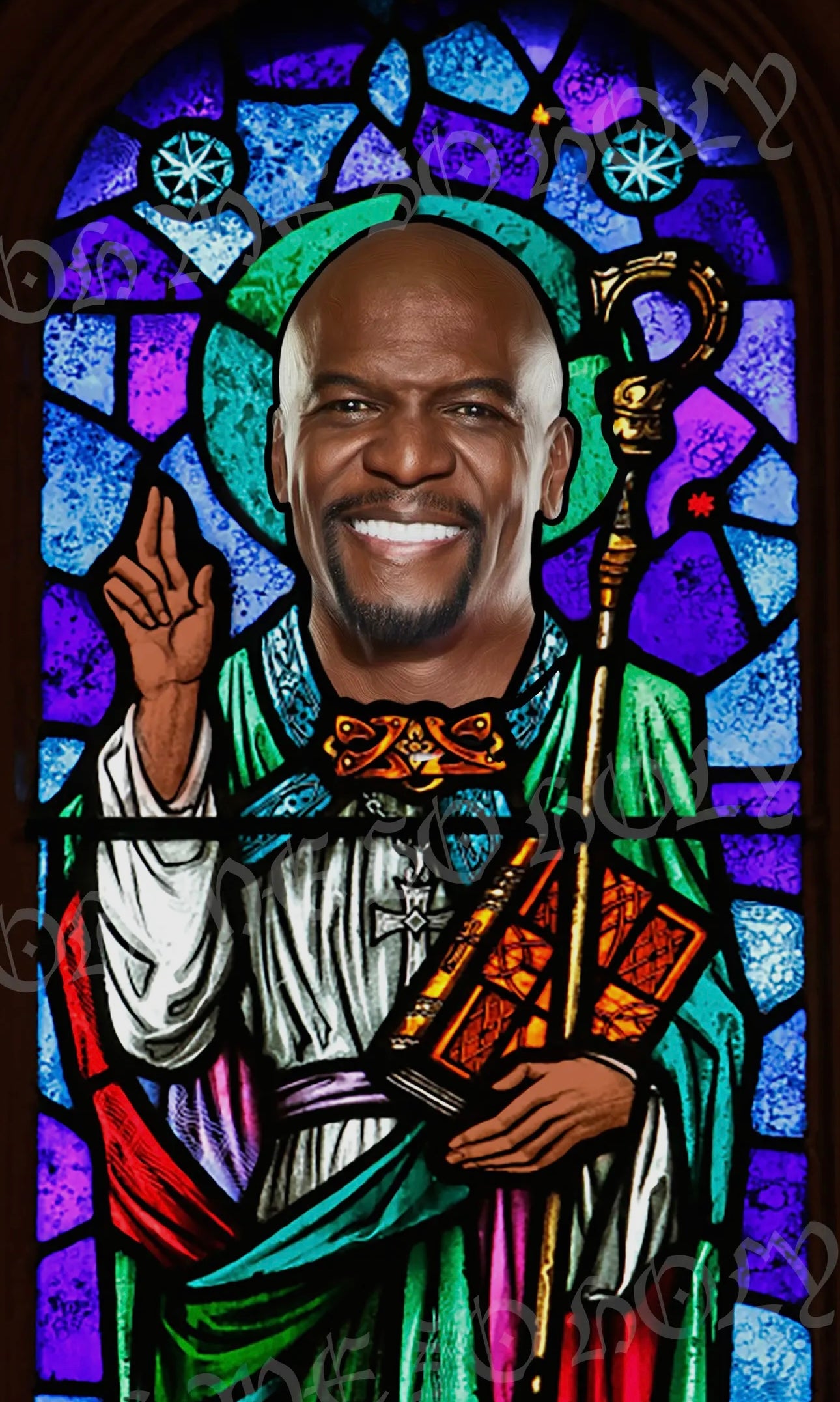 Terry Crews Parody Illustration Saint Candle