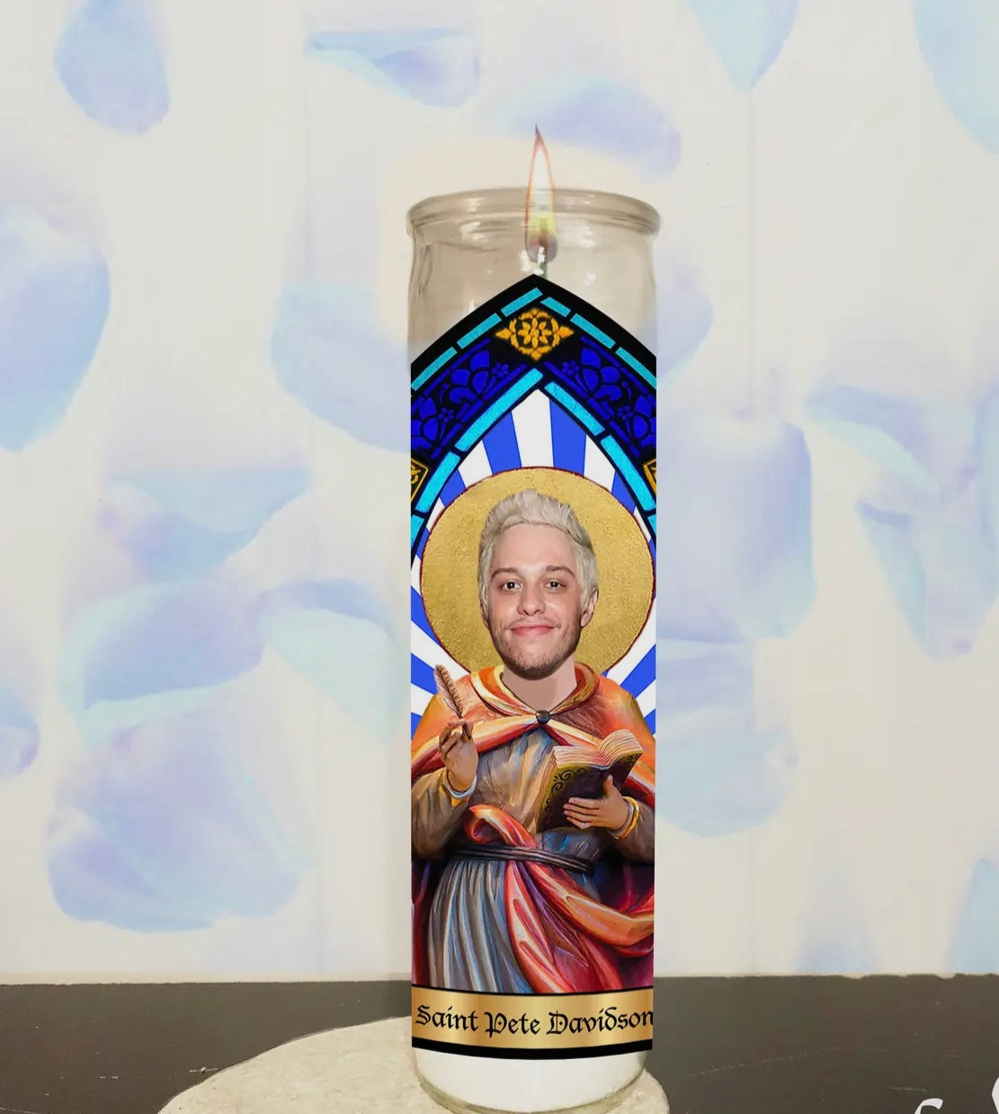 Pete Davidson Parody Illustration Saint Candle