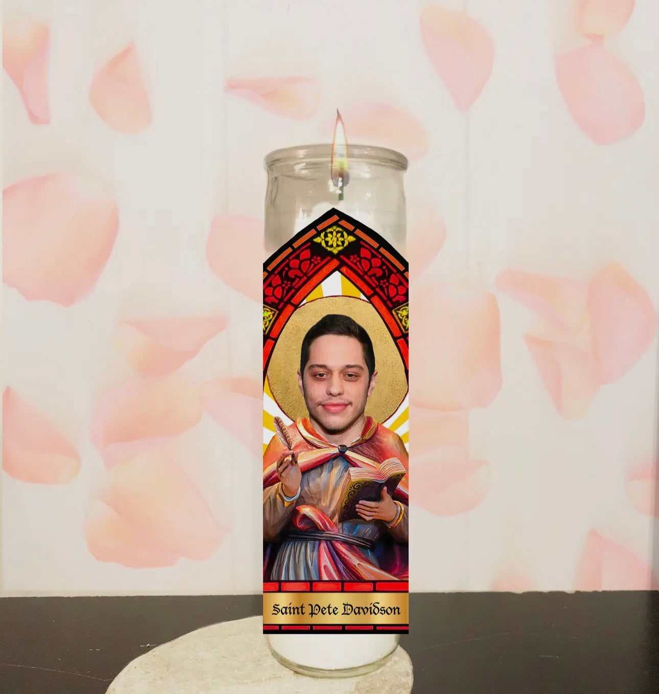 Pete Davidson Parody Illustration Saint Candle