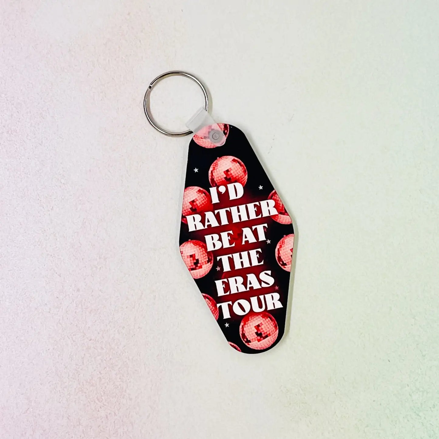 I'd Rather Be At the Eras Tour Motel Style Keychain
