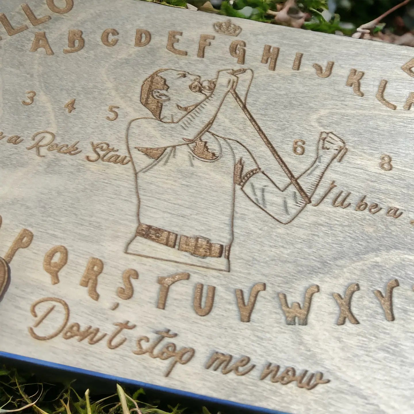 Handmade Freddie Mercury Ouija Board