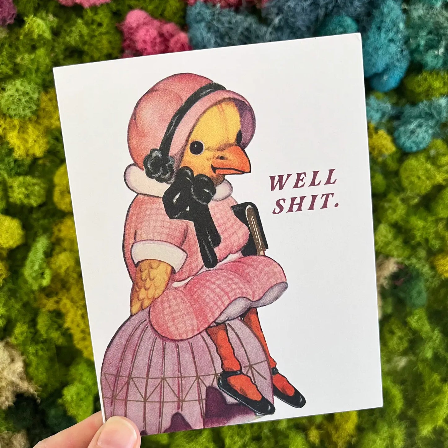 Well Shit Duck Greeting Card
