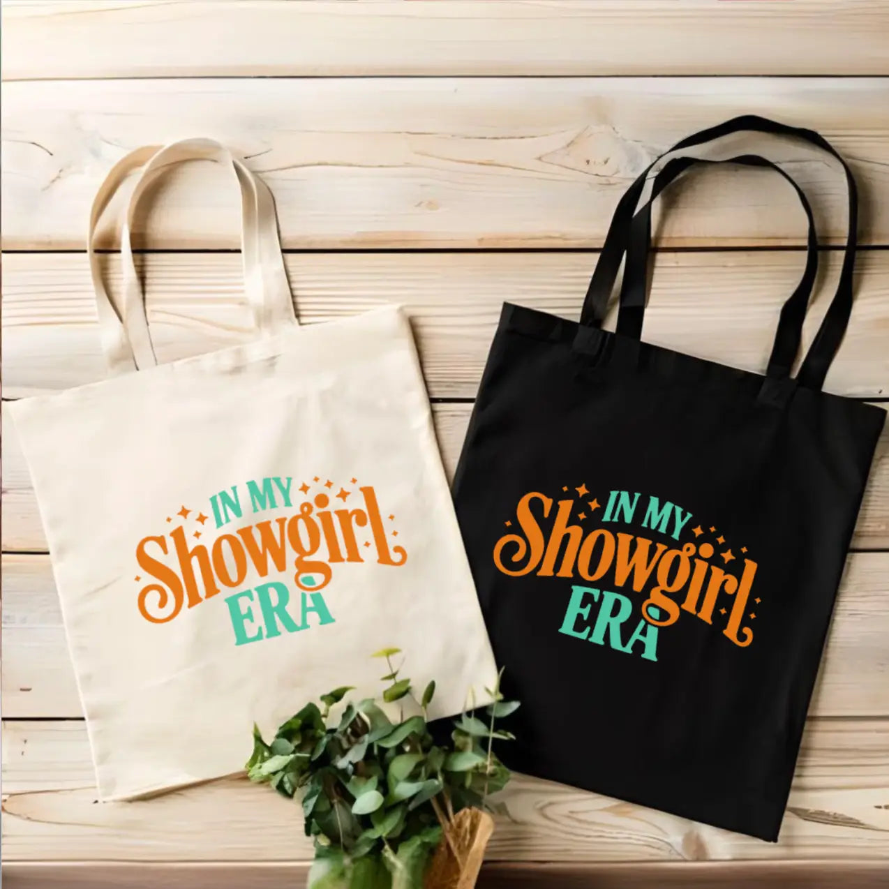 Showgirl Era Tote Bag | Orange and Mint
