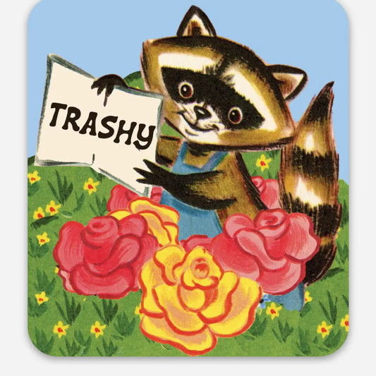Trashy Racoon Vinyl Sticker