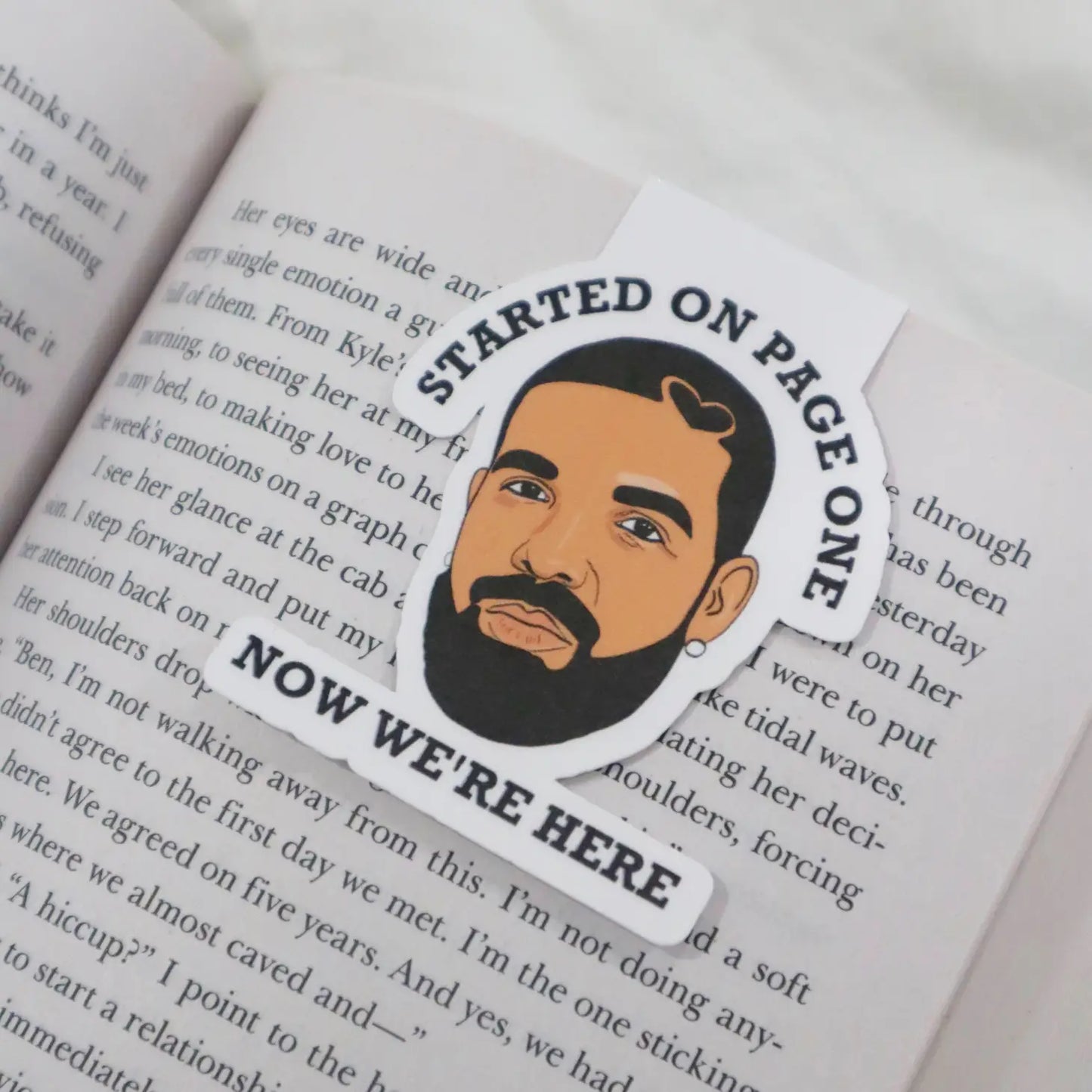 Drake Started on Page One Magnetic Bookmark