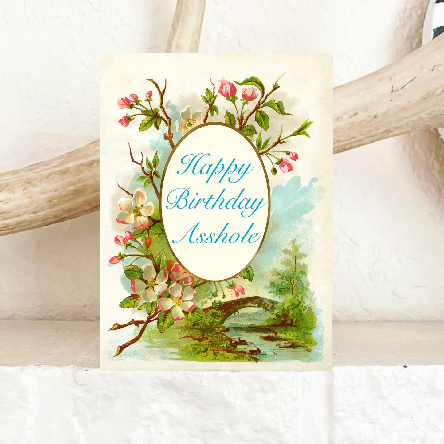 Happy Birthday Asshole Greeting Card