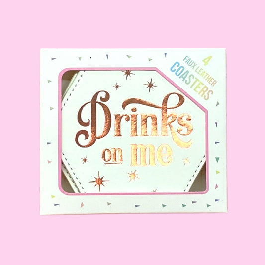 Drinks on Me Coaster Set