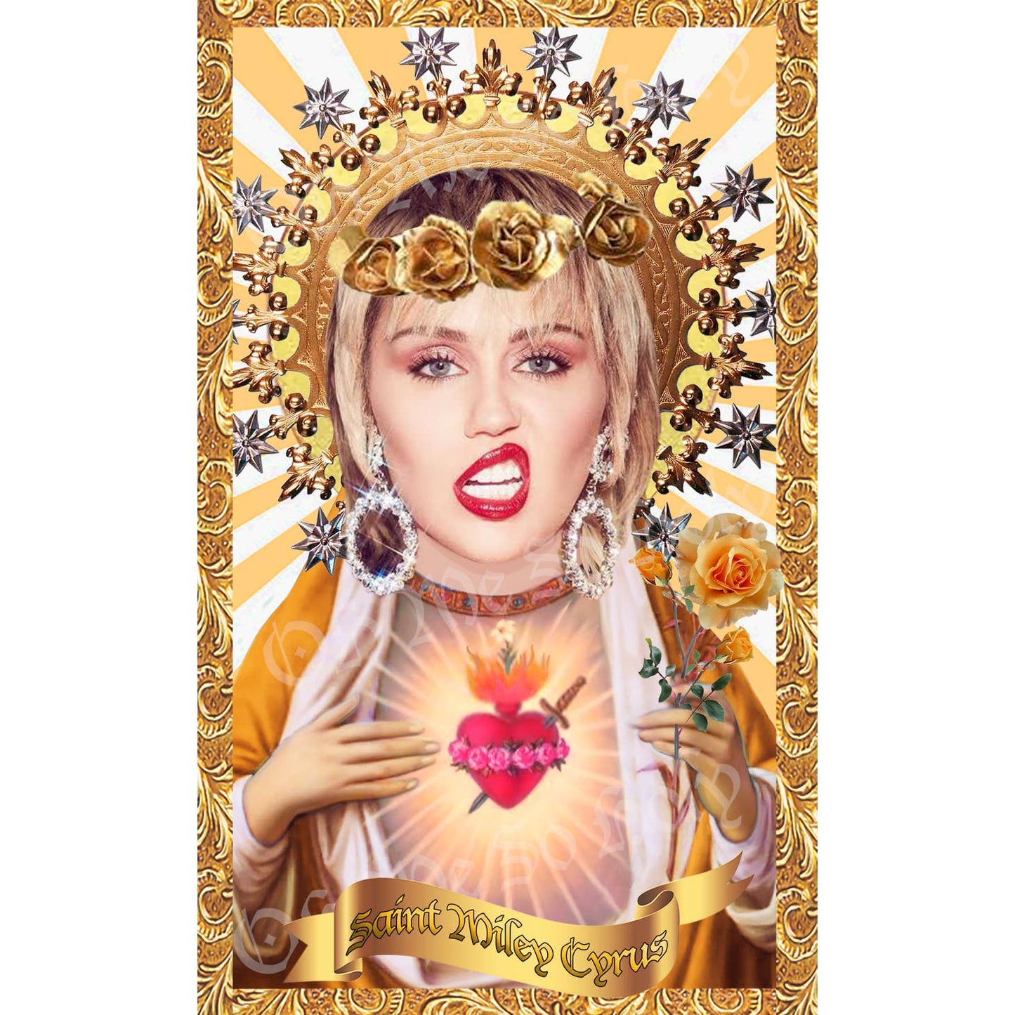 Miley Cyrus Saint Candle