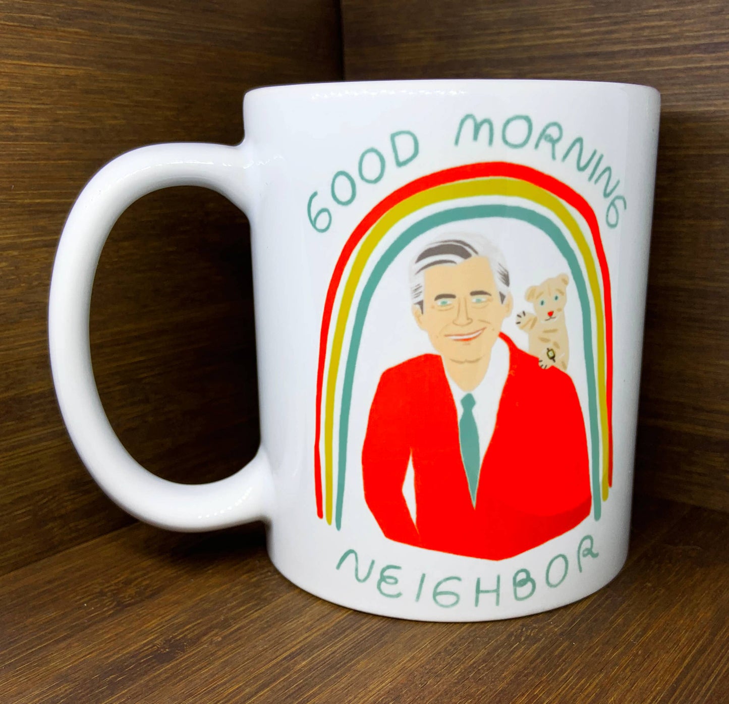 Mr. Rogers Good Morning Neighbor Custom Artwork Coffee Mug