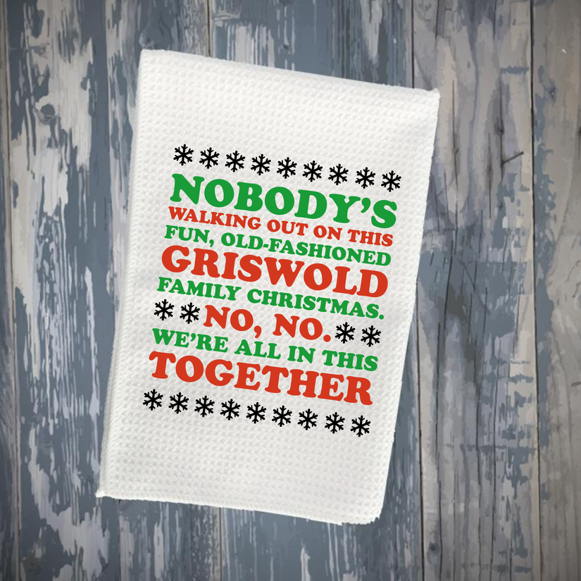 Old Fashioned Griswold Christmas Kitchen Towel