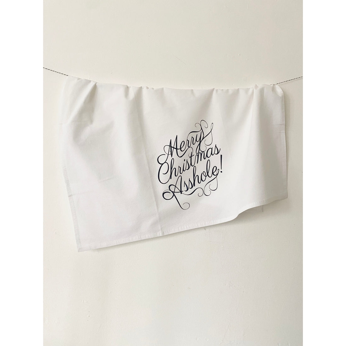 Merry Christmas Assholes Kitchen Towel