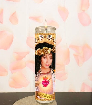 Cher Parody Illustration Saint Candle