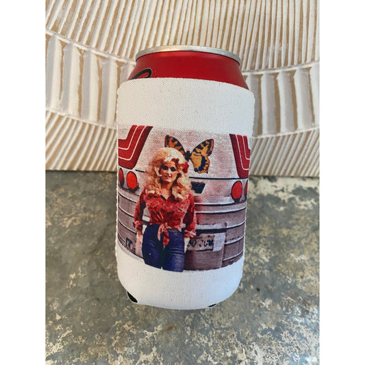 "Dolly on the Road" Neoprene Can Sleeve