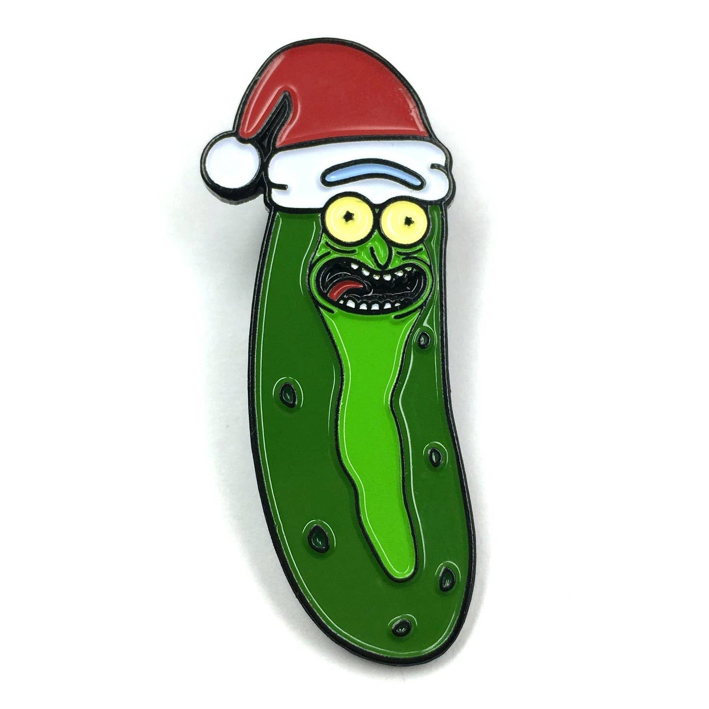 Rick and Morty Christmas Pickle Rick Enamel Pin