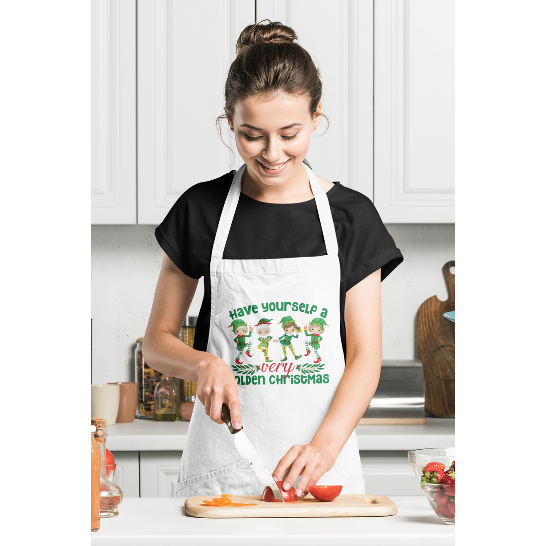 Rose Blanche Dorothy & Sophia Christmas Apron