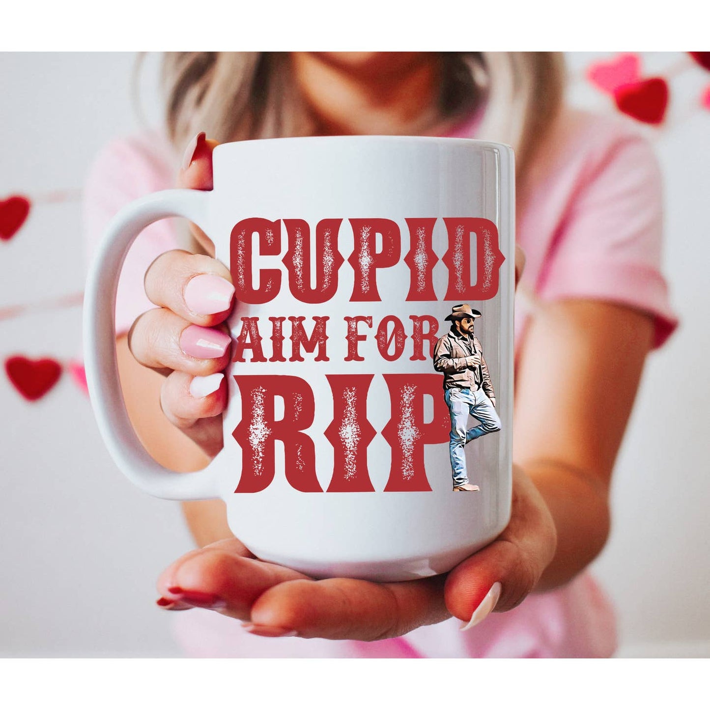 Valentine's Day Cupid Aim For RIP Coffee Mug
