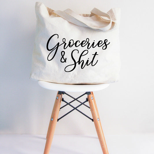 Groceries & Sh*t XL Tote