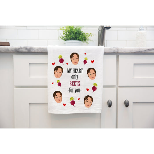 Dwight My Heart Beets For You Kitchen Towel
