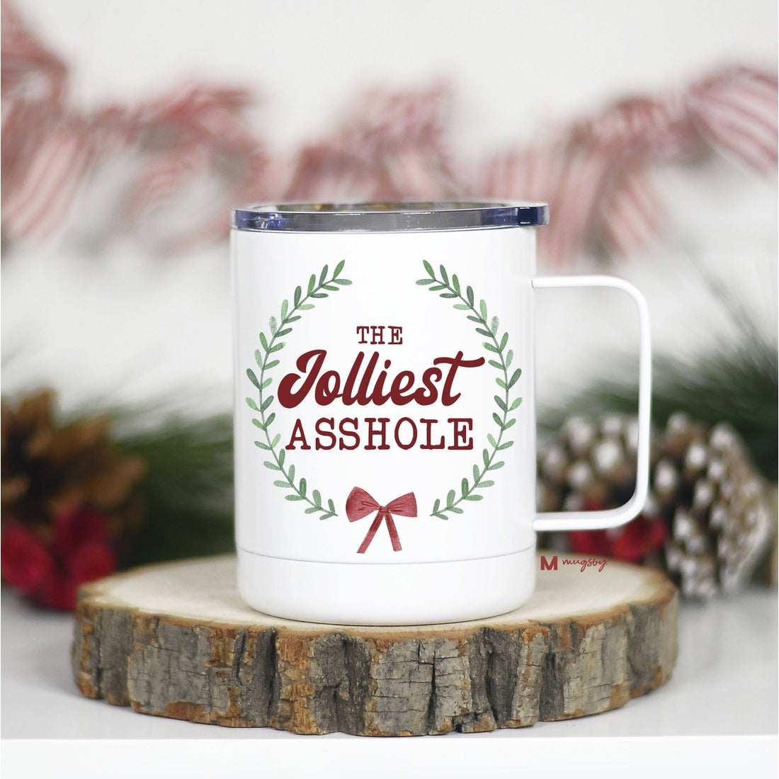 Jolliest A$$hole Christmas Travel Cup