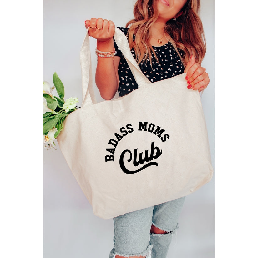 Badass Moms Club XL Tote Bag