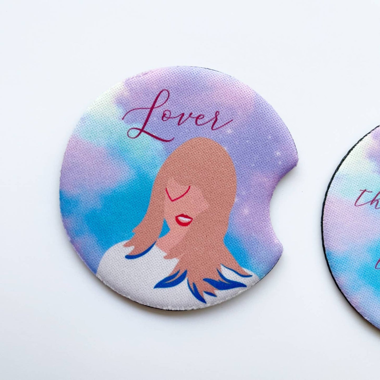 Taylor "Lover" Album Inspired Design Car Coasters