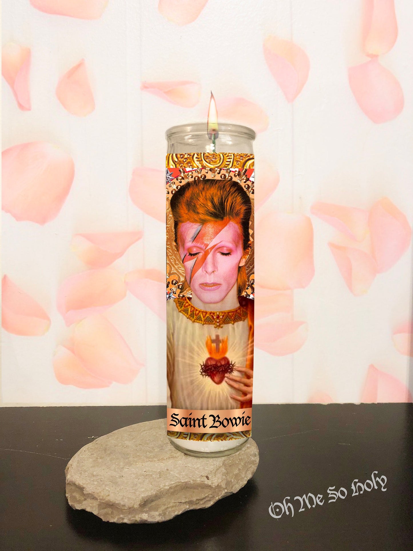 David Bowie Parody Illustration Saint Candle