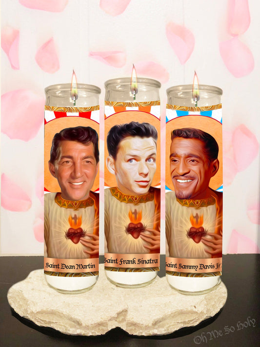 The Rat Pack Saint Candles