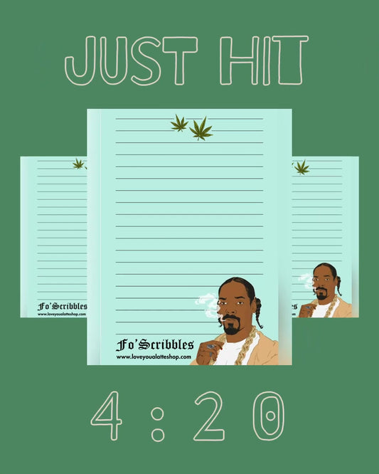 Fo' Scribbles Snoop Notepad